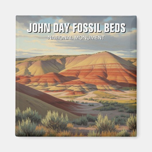 John Day Fossistle Beds National Monument Oregon マグネット (正面)