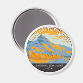 John Day Fossistle Beds National Monument Oregon マグネット (正面/裏面)