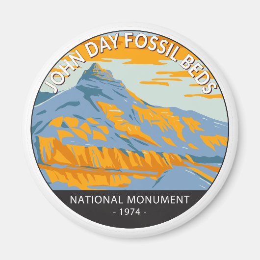 John Day Fossistle Beds National Monument Oregon マグネット (正面)