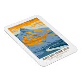 John Day Fossistle Beds National Monument Oregon マグネット (右側)