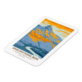 John Day Fossistle Beds National Monument Oregon マグネット (左側)