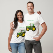 John Deereトラクターの農家 Tシャツ (ユニセックス)