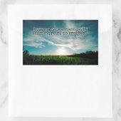 John Dewey感動的引用文「出発点」 長方形シール (バッグ)