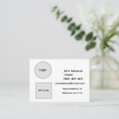 John Edwards Template Business Card 名刺 (スタンド正面)