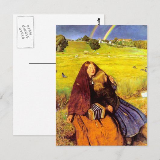 John Everett Millais – 盲目の女の子 ポストカード (正面/裏面)