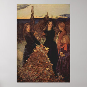 John Everett Millais – 秋 ポスター