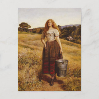 John Everett Millais -農家の娘はがき ポストカード