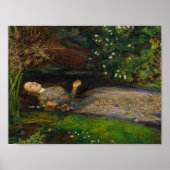John Everett Millais - Ophelia ポスター (正面)