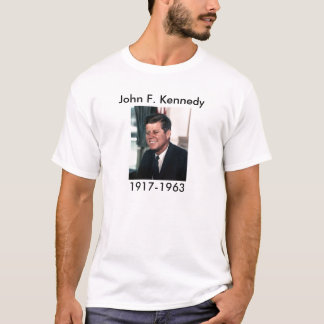 John F Kennedyのホワイトハウスの写真のポートレート Tシャツ