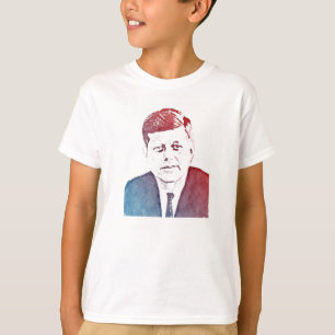 John F Kennedyのポップアートのポートレート Tシャツ