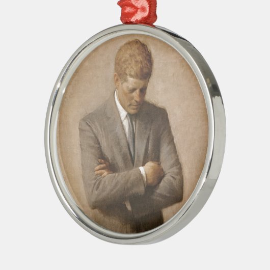 John F Kennedyの公式のホワイトハウスのポートレート メタルオーナメント