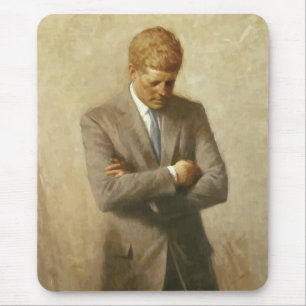 John F Kennedyの絵画 マウスパッド