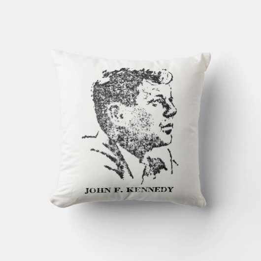 John F Kennedyの1963プロフィール クッション (正面)