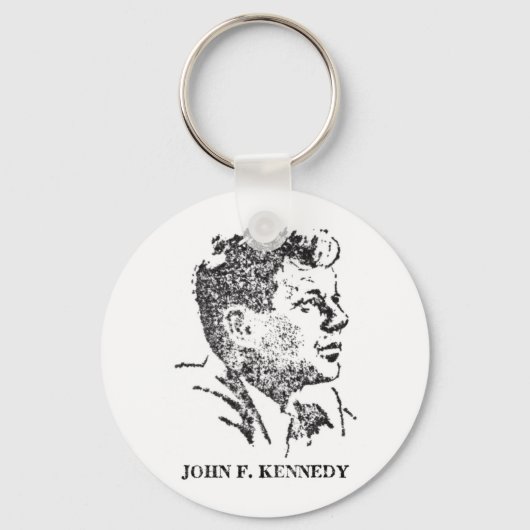 John F. Kennedyの1963年プロフィール キーホルダー (正面)