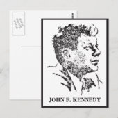 John F. Kennedyの1963年プロフィール ポストカード (正面/裏面)