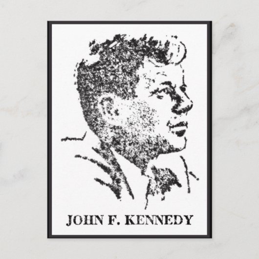 John F. Kennedyの1963年プロフィール ポストカード (正面)