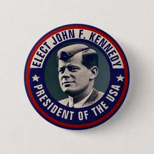 John F. Kennedyキャンペーンボタン 缶バッジ