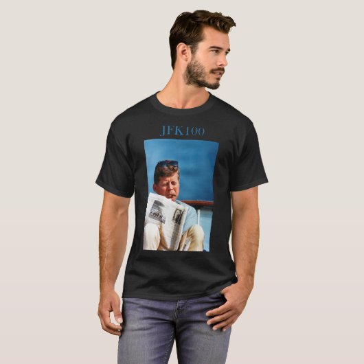 John F KennedyヴィンテージJFK 100 Tシャツ (正面フル)