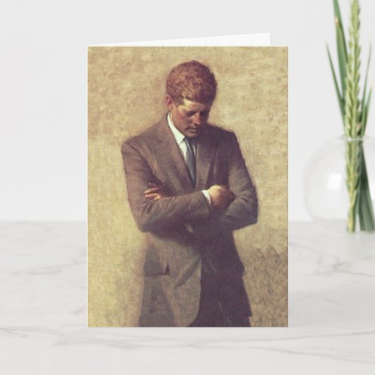 John F Kennedy大統領の役人のポートレート シーズンカード (正面)