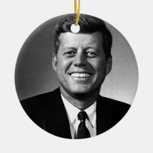 John F Kennedy セラミックオーナメント (正面)