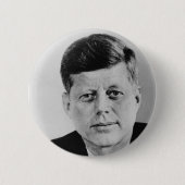 John F Kennedy 缶バッジ (正面)