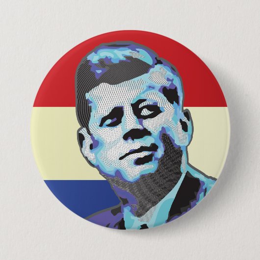 John F Kennedy 缶バッジ (正面)