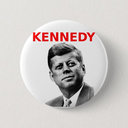 John F Kennedy 缶バッジ (正面)