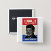 John F Kennedy 缶バッジ (正面&裏面)