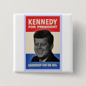 John F Kennedy 缶バッジ (正面)