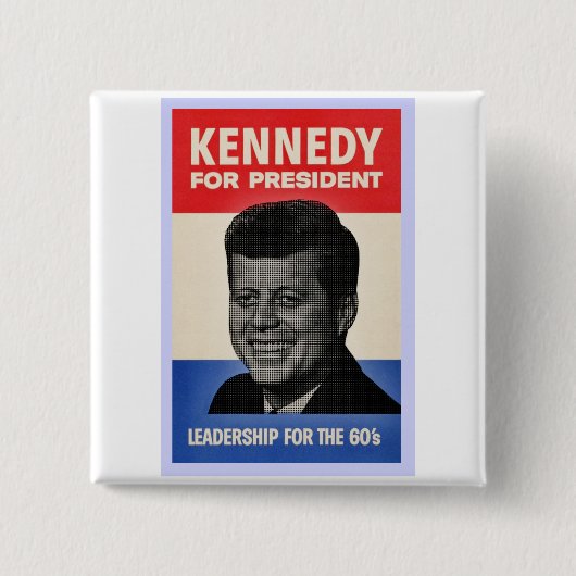John F Kennedy 缶バッジ (正面)