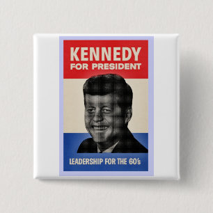 John F Kennedy 缶バッジ