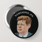 John F Kennedy 1917-1963年 缶バッジ (正面&裏面)