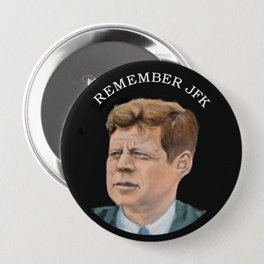 John F Kennedy 1917-1963年 缶バッジ (正面&裏面)
