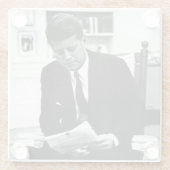 John F Kennedy 2の写真 ガラスコースター (裏面)