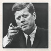 John F Kennedy 3の写真 ガラスコースター (正面)