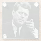 John F Kennedy 3の写真 ガラスコースター (裏面)
