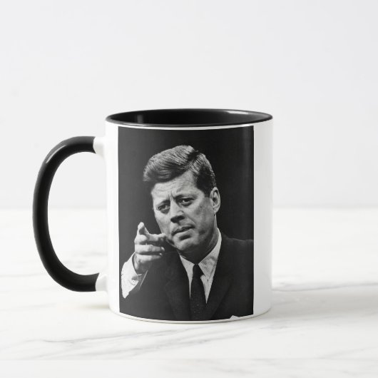 John F Kennedy 3の写真 マグカップ (左)