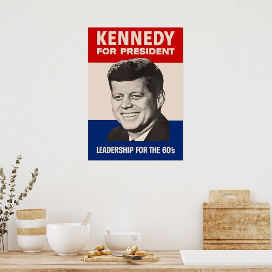 John F. Kennedy For President JFK Campaign ポスター (キッチン)