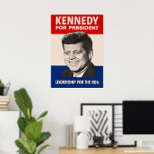 John F. Kennedy For President JFK Campaign ポスター (ホームオフィス)