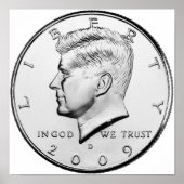 John F. Kennedy Half-Dollar ポスター (正面)