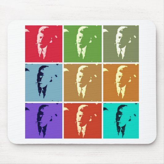 John F Kennedy/JFK ポップ・アートの Art マウスパッド (正面)