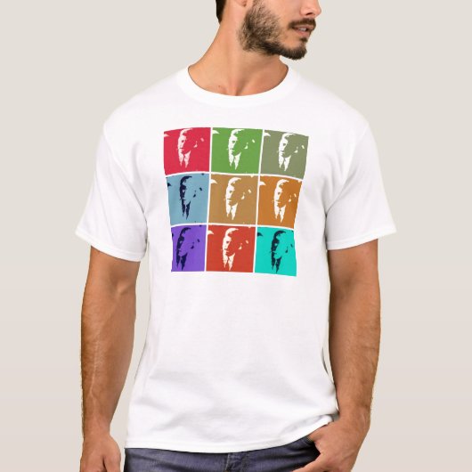 John F Kennedy/JFK ポップ・アートの Art Tシャツ (正面)