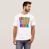 John F Kennedy/JFK ポップ・アートの Art Tシャツ (正面フル)