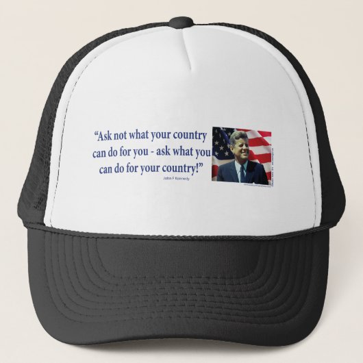 John F Kennedy - Not 頼  Your Country(John F Kenned キャップ (正面)