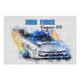 John Force Camaro SS ポスター