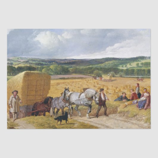 John Frederick Herring | The Harvest (1857) 薄葉紙 (正面)