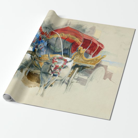 John Frederick Lewis A Turkish Araba ラッピングペーパー (アンロールド)