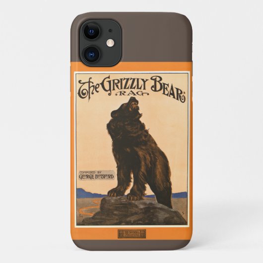 John Frew - Grizzly Bear Rag Case-Mate iPhoneケース (裏面)
