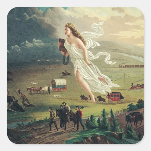 John Gastによるアメリカの進歩 スクエアシール (正面)