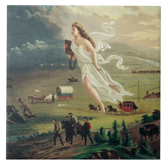 John Gastによるアメリカの進歩 タイル (正面)
